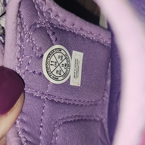 KEEN Purple Mauve Outdoor Sneaker Sandal Washable Adjustable Size 11 - Picture 7 of 11